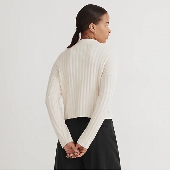 NWT Madewell Mockneck Crop Sweater NM625 sizes XXS XL - Picture 2 of 8